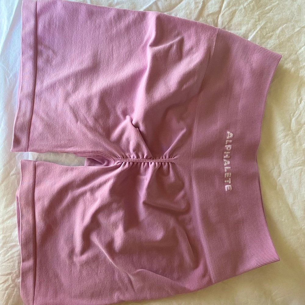 Alphalete Amplify Shorts from newest drop in color Bloom!